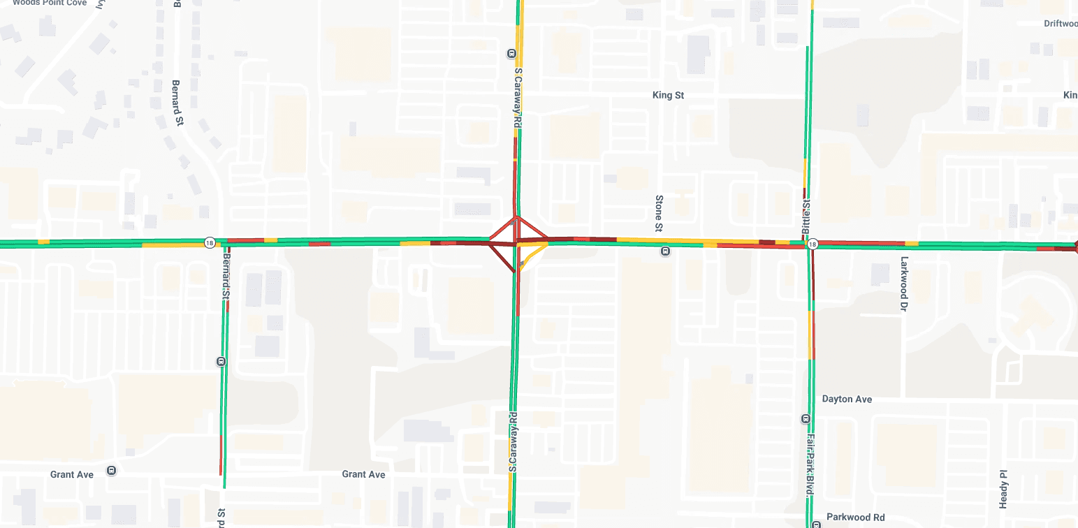 Crash Temporarily Blocks Caraway Road; One Injured