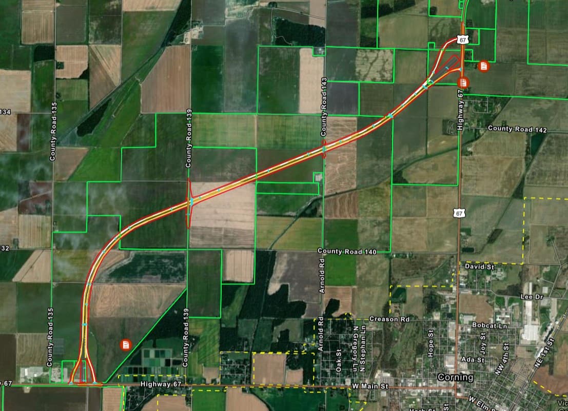 Progress Reported on Corning Bypass Construction