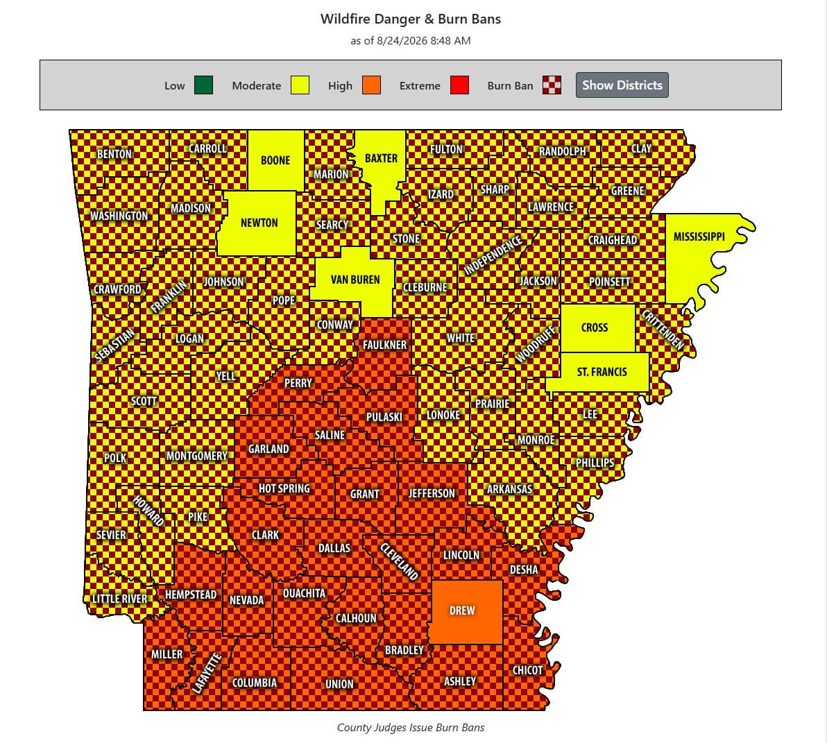 Burn Bans Continue Across Northeast Arkansas Despite Weekend Storms