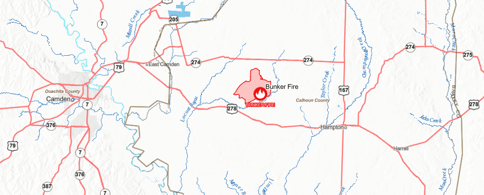 Arkansas National Guard Assists in Containing Calhoun County Wildfire