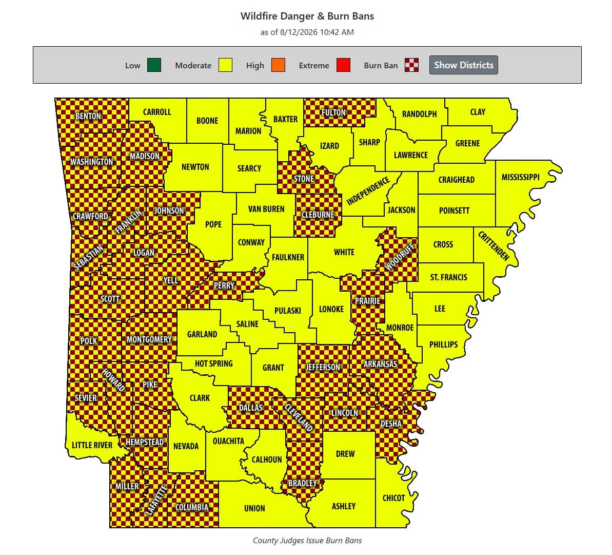 State Warns of Rising Wildfire Risk Across Arkansas