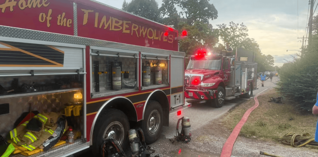 Batesville Firefighters Assist in Newark House Fire