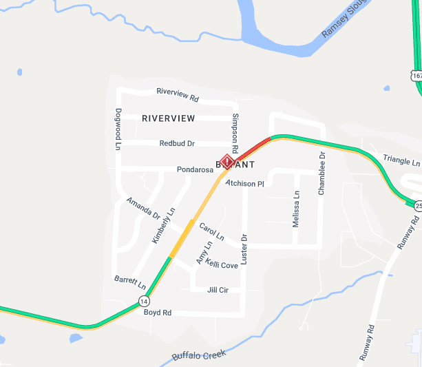 Injury Reported in State Highway 25 Crash Near Batesville