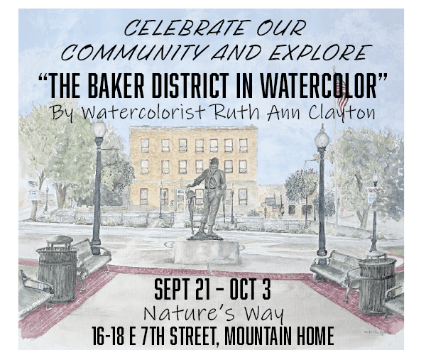 Watercolor Exhibit Highlights Baker District at Nature’s Way