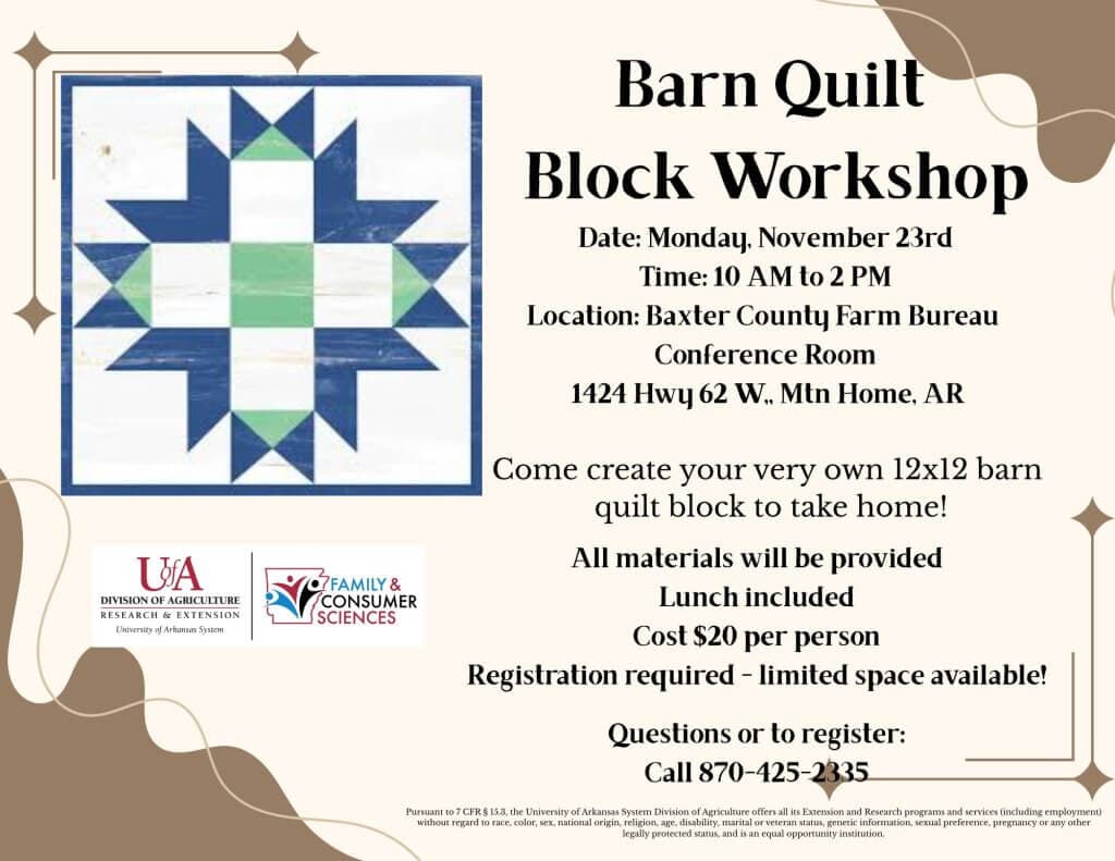 Barn Quilt Workshop in Mountain Home Celebrates Tradition and Art
