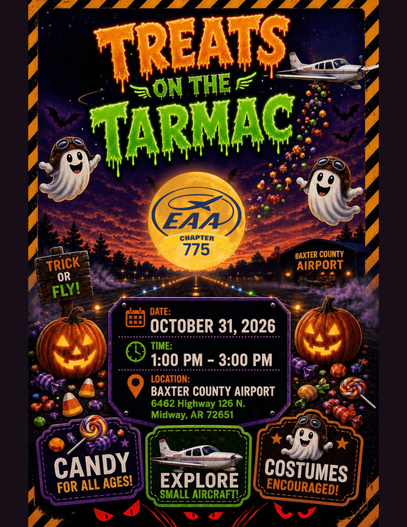 Baxter County Airport to Host Halloween ‘Treats on the Tarmac’ Event