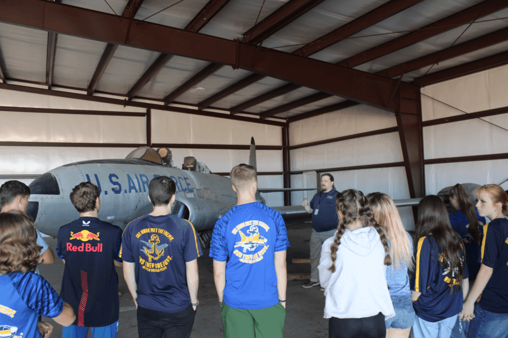 Mountain Home NJROTC Cadets Tour Cold War Center at Blytheville