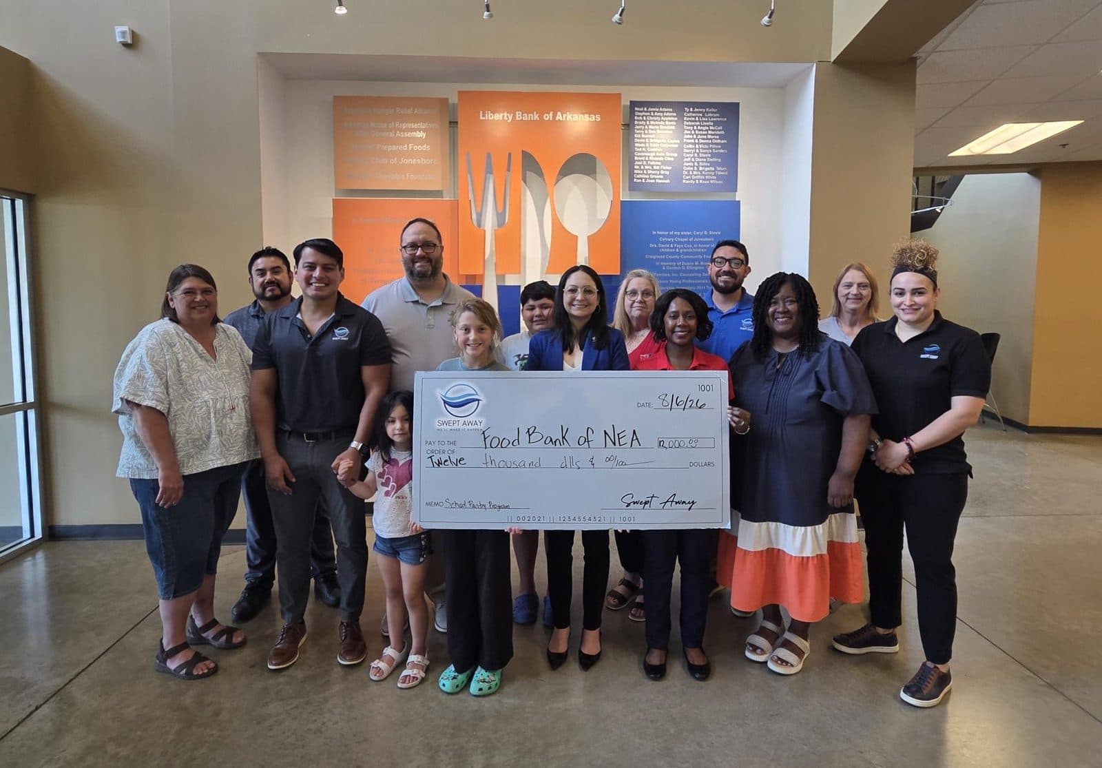 Swept Away Janitorial Pledges $22,000 to Support Backpack Food Programs in Northeast Arkansas Schools