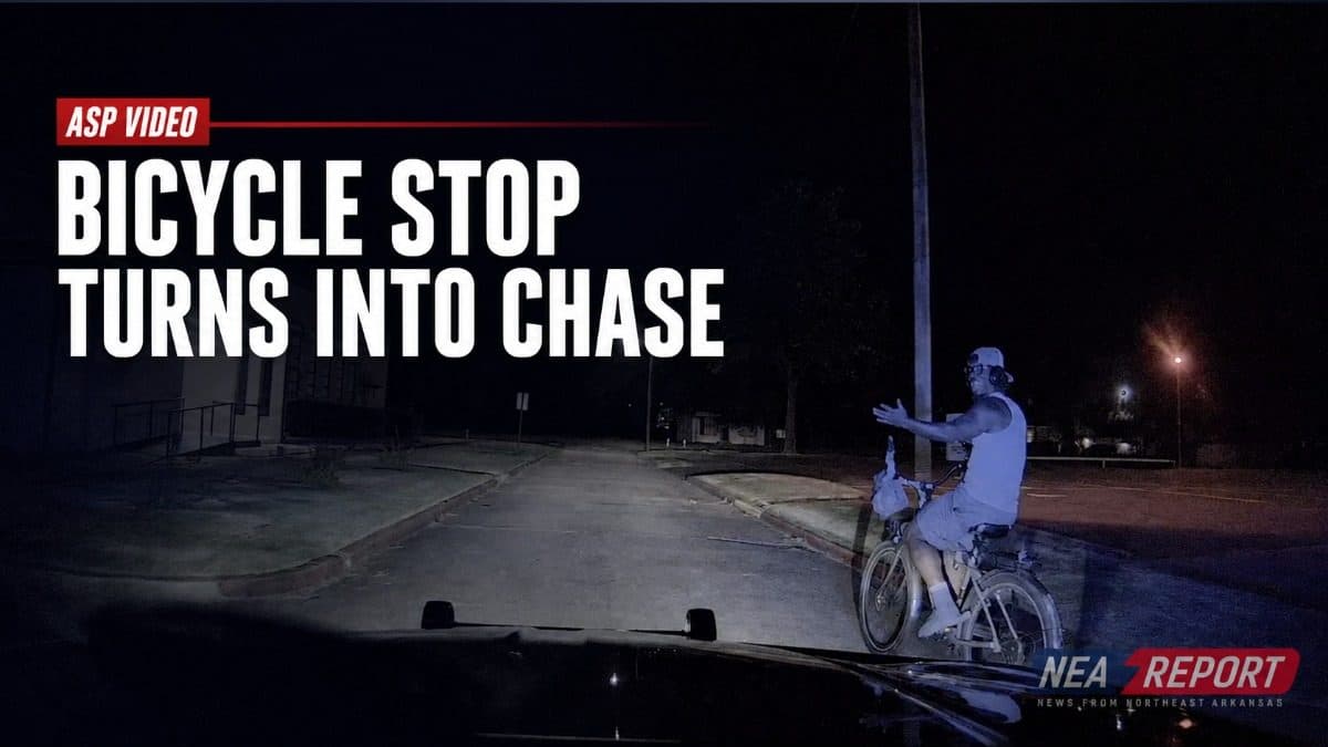 Bicycle Stop in Blytheville Leads to Taser Struggle and Escape