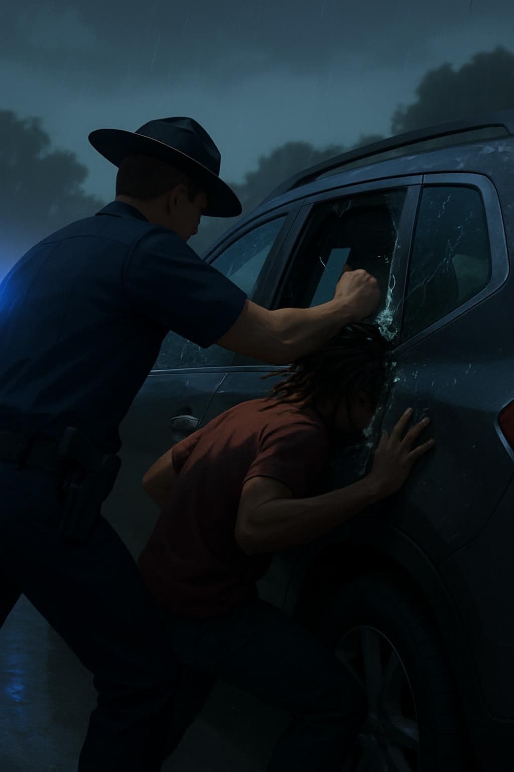 Trooper Breaks Window, Punches Passenger During Arrest After High-Speed Pursuit