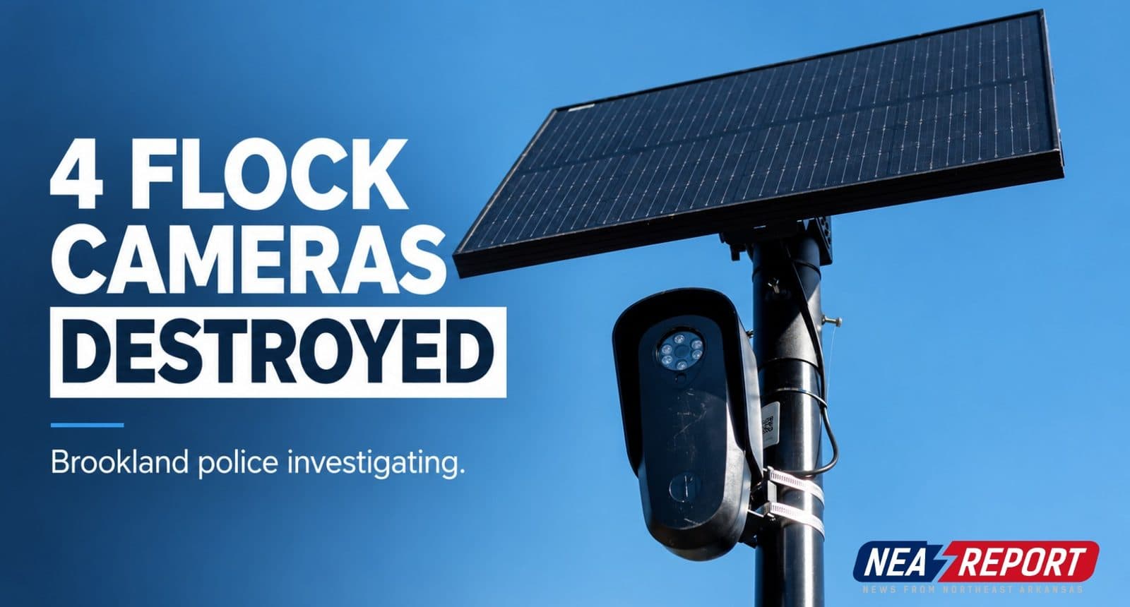 Four Brookland Flock Cameras Damaged in Apparent Vandalism