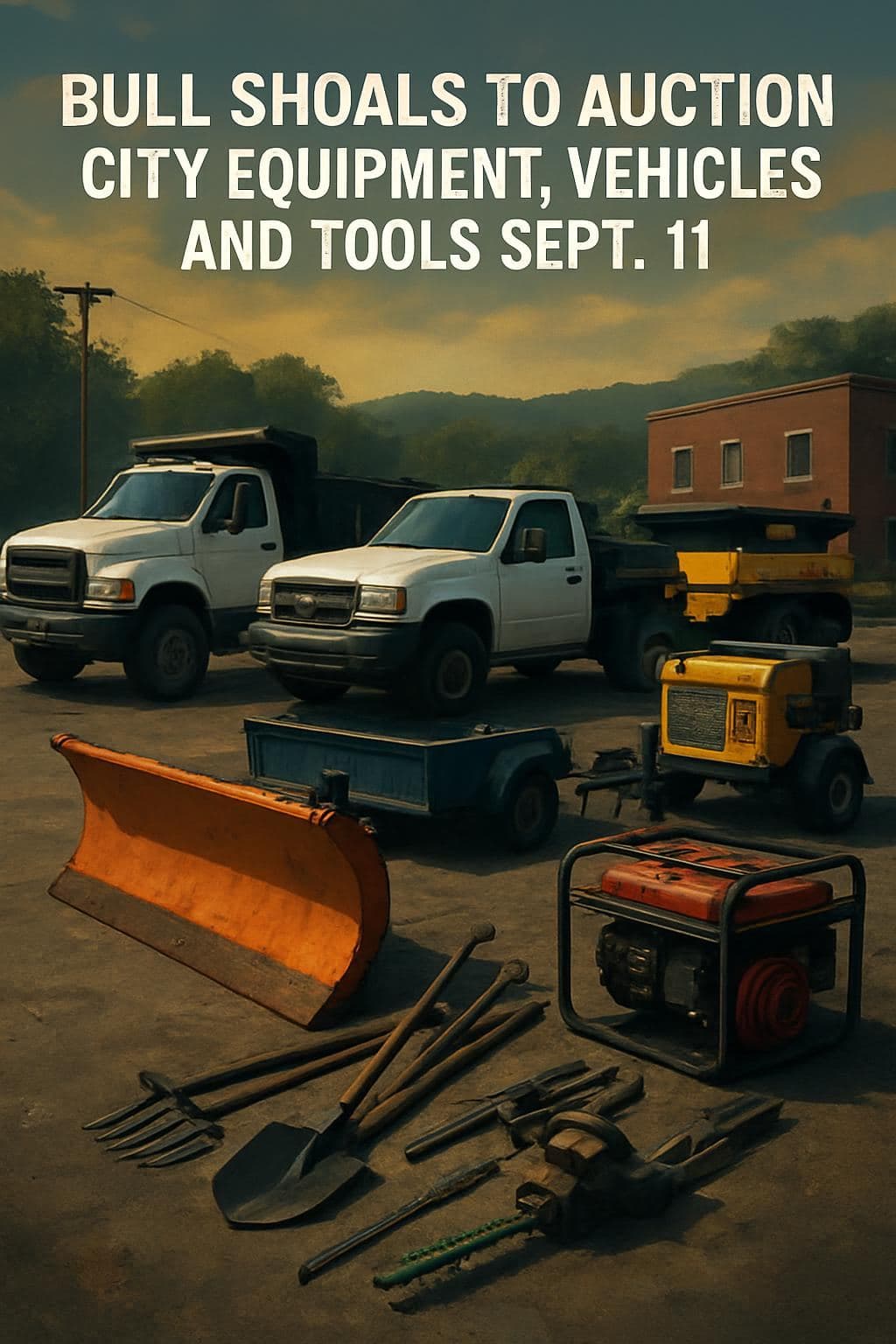 Bull Shoals to Auction City Equipment, Vehicles, and Tools Sept. 11