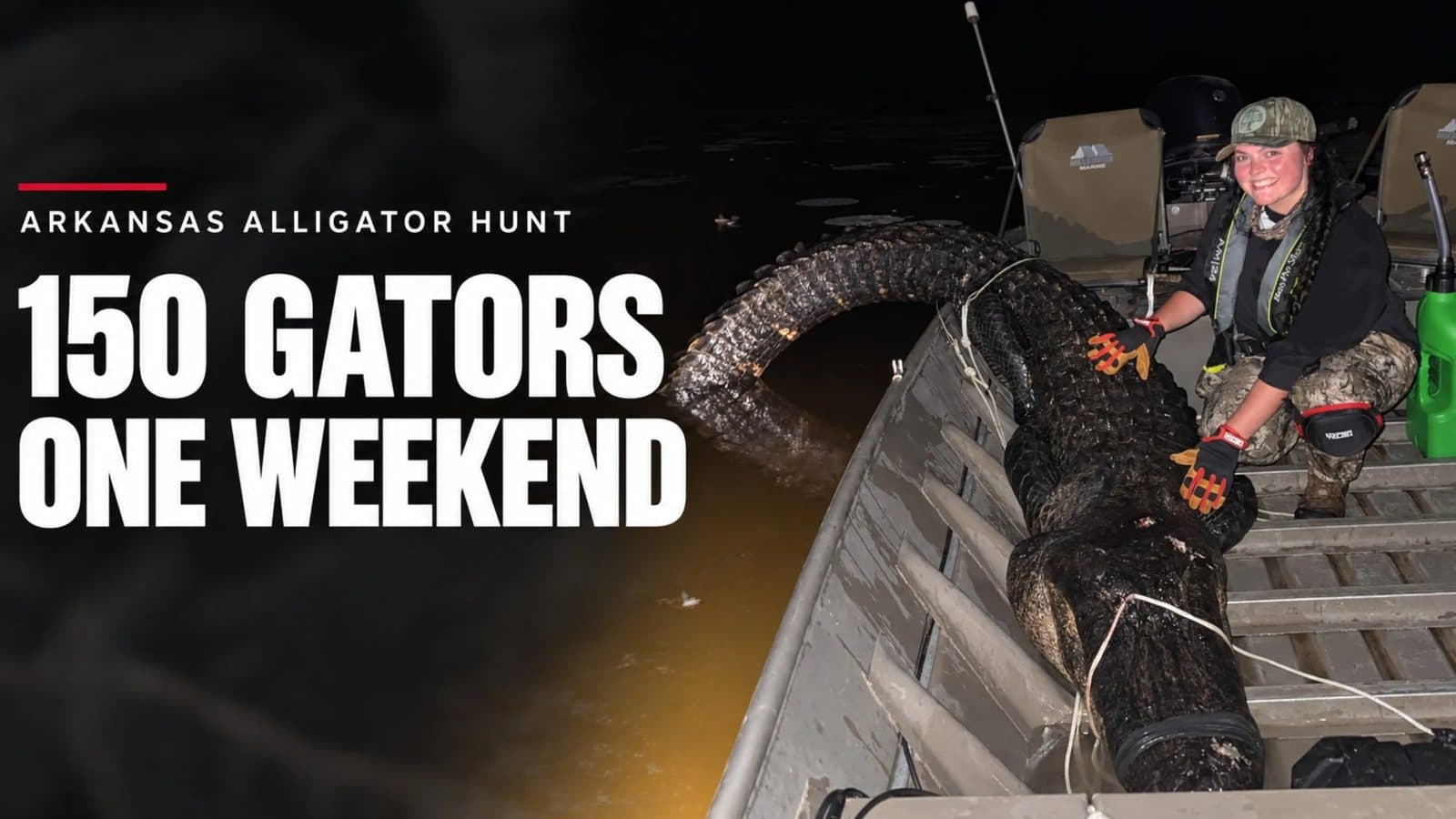 Arkansas Alligator Hunters Approach Record With 150 Harvested Opening Weekend