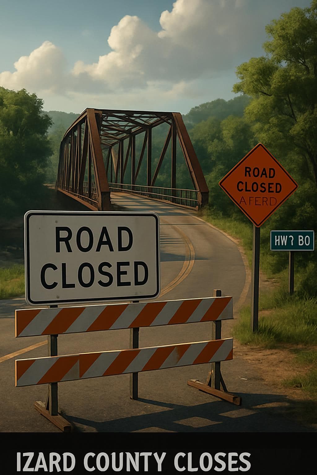 Izard County Closes Roberts Cemetery Road in Franklin for Repairs