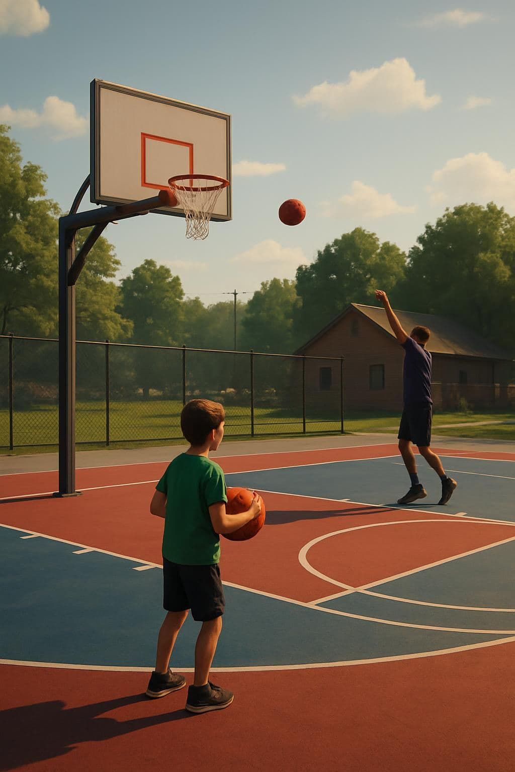 Lakeview Park Adds New Basketball Courts with Community Support