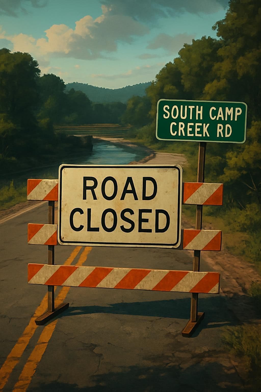 South Camp Creek Road Closed for Bridge Replacement in Fulton County