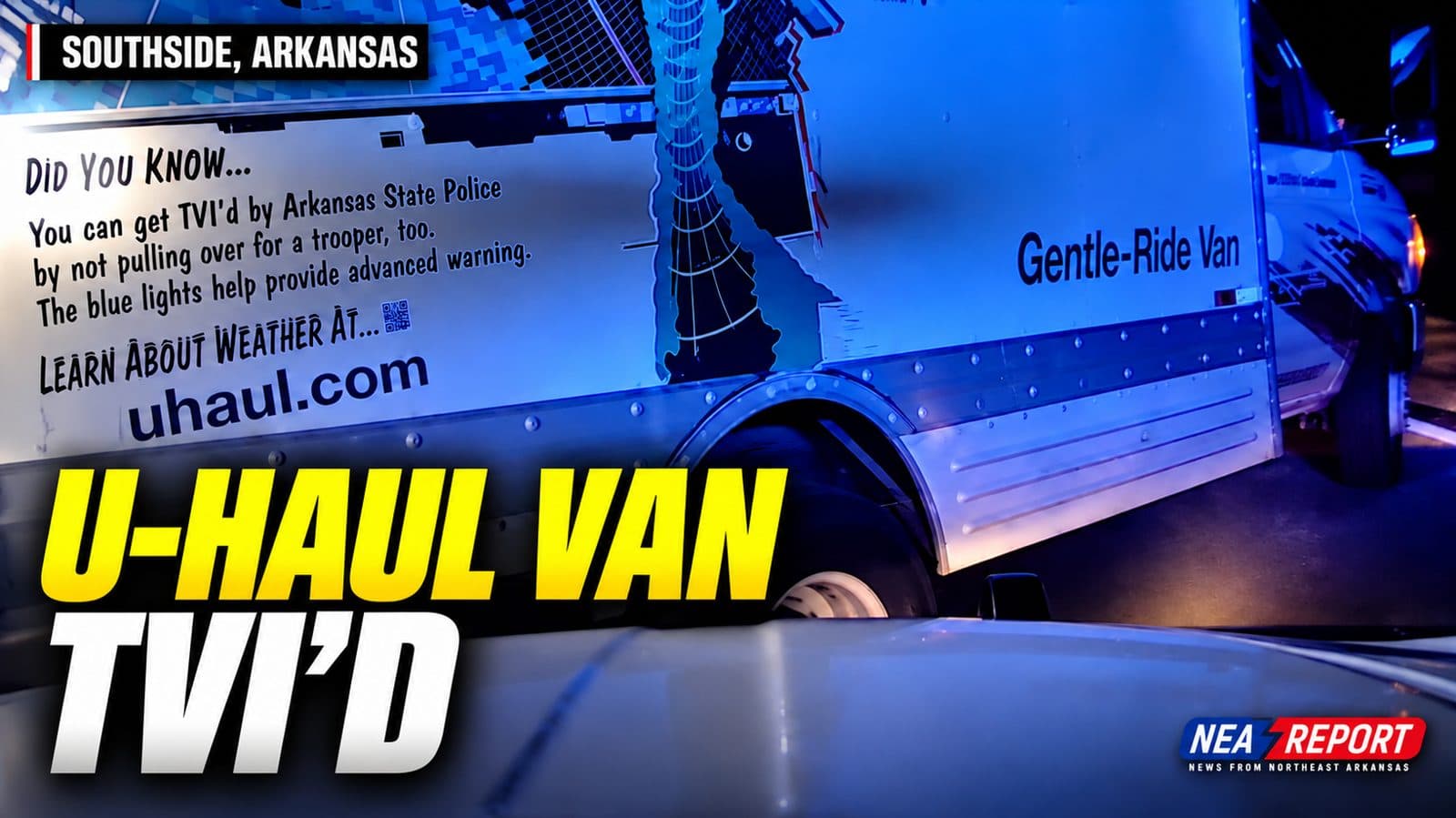 Trooper Intervention Causes U-Haul to Roll Over in Southside Pursuit