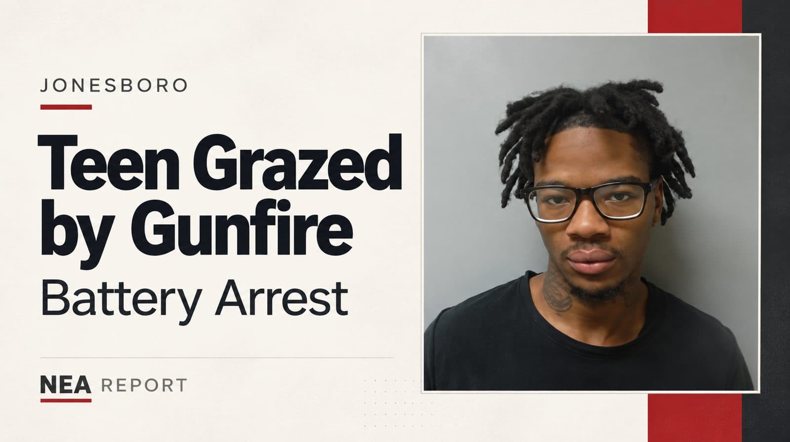 Jonesboro Man Charged in Shooting That Grazed Teen’s Ankle