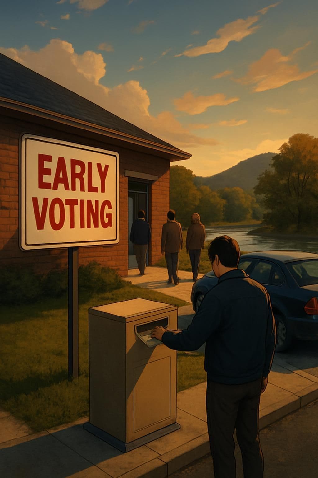 Early Voting Begins With Steady Turnout in Several Counties