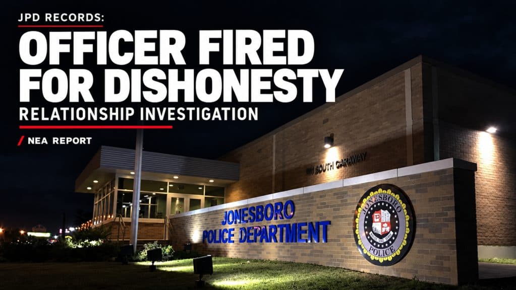 Jonesboro Officer Fired After Investigation Into Relationship, Dishonesty
