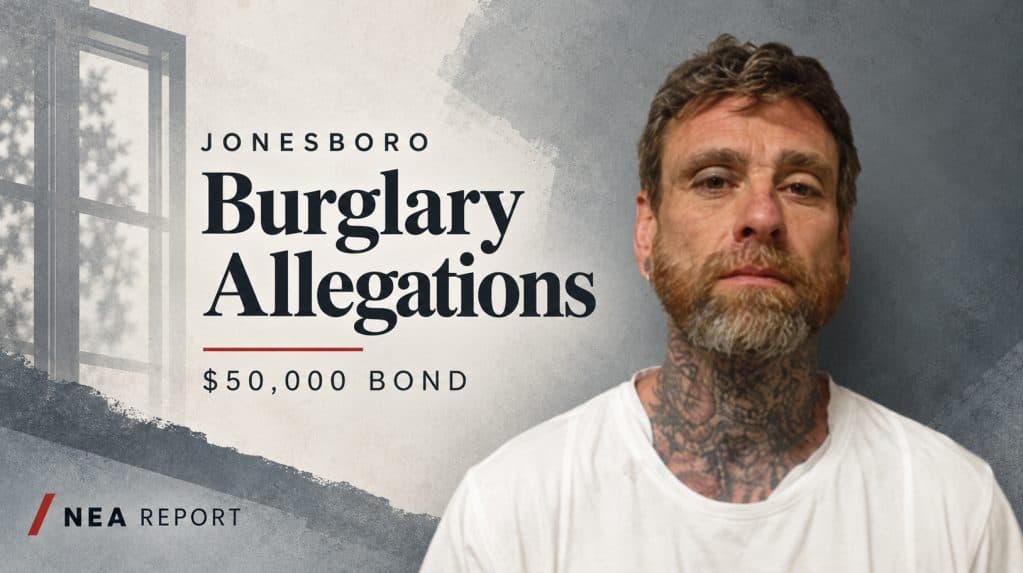 Man Charged in Jonesboro Burglary Involving Religious Oil and Security Camera Interference
