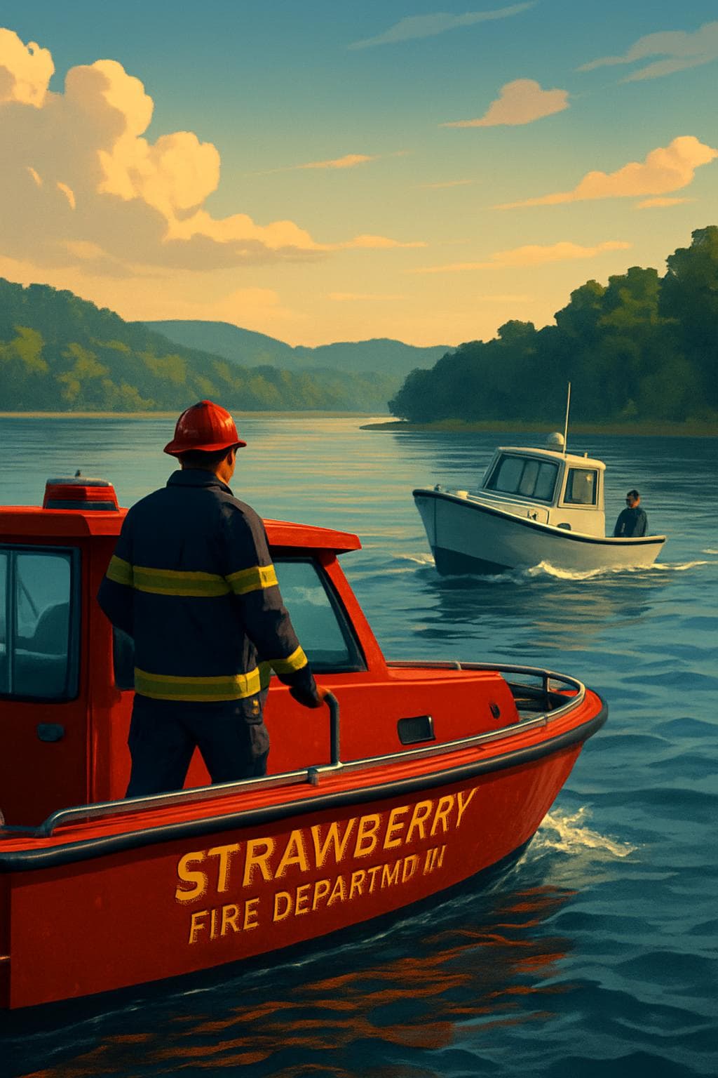 Strawberry Fire Department Rescues Stranded Boater on Lake Charles