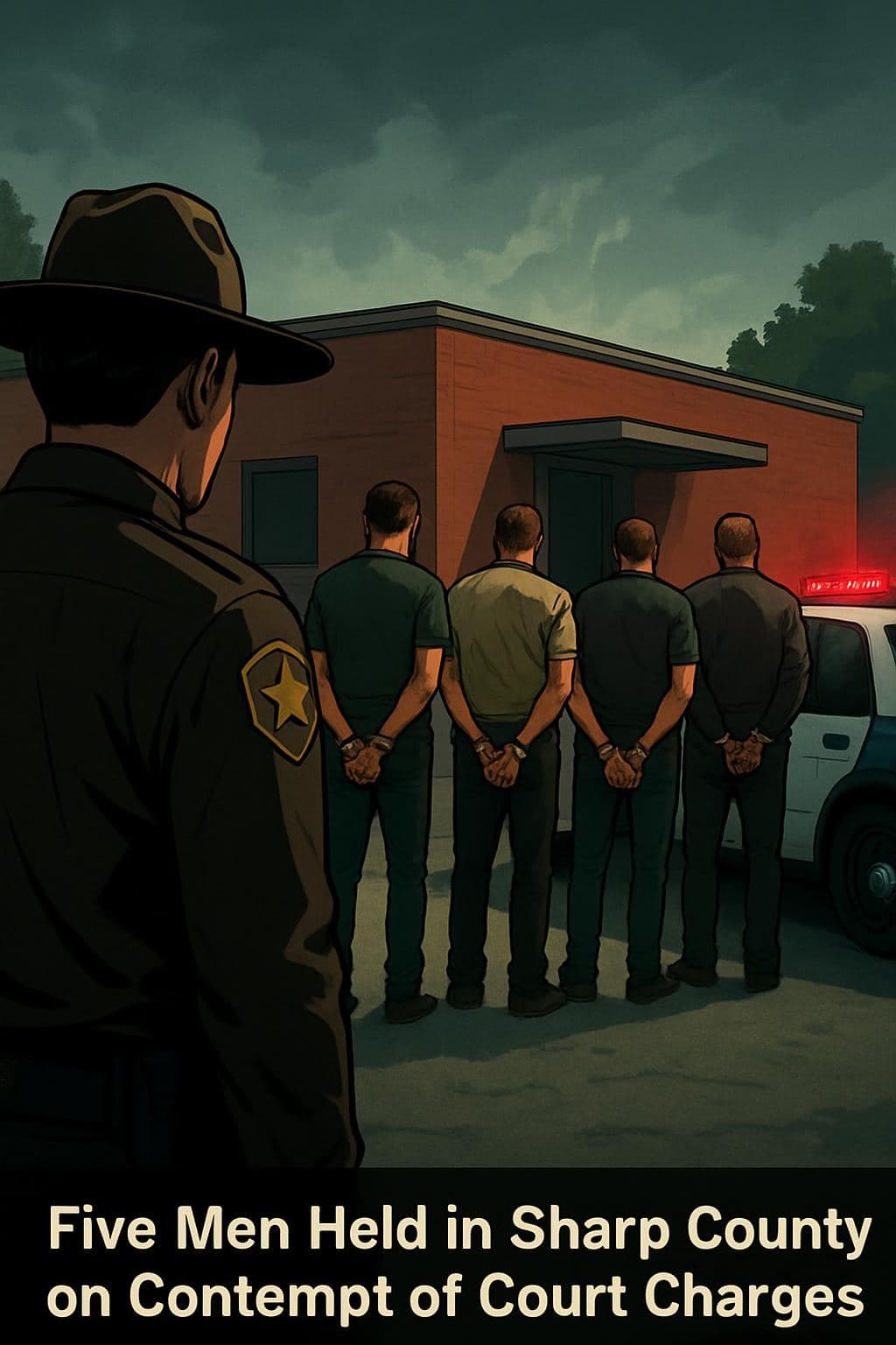 Five Men Held in Sharp County on Contempt of Court Charges