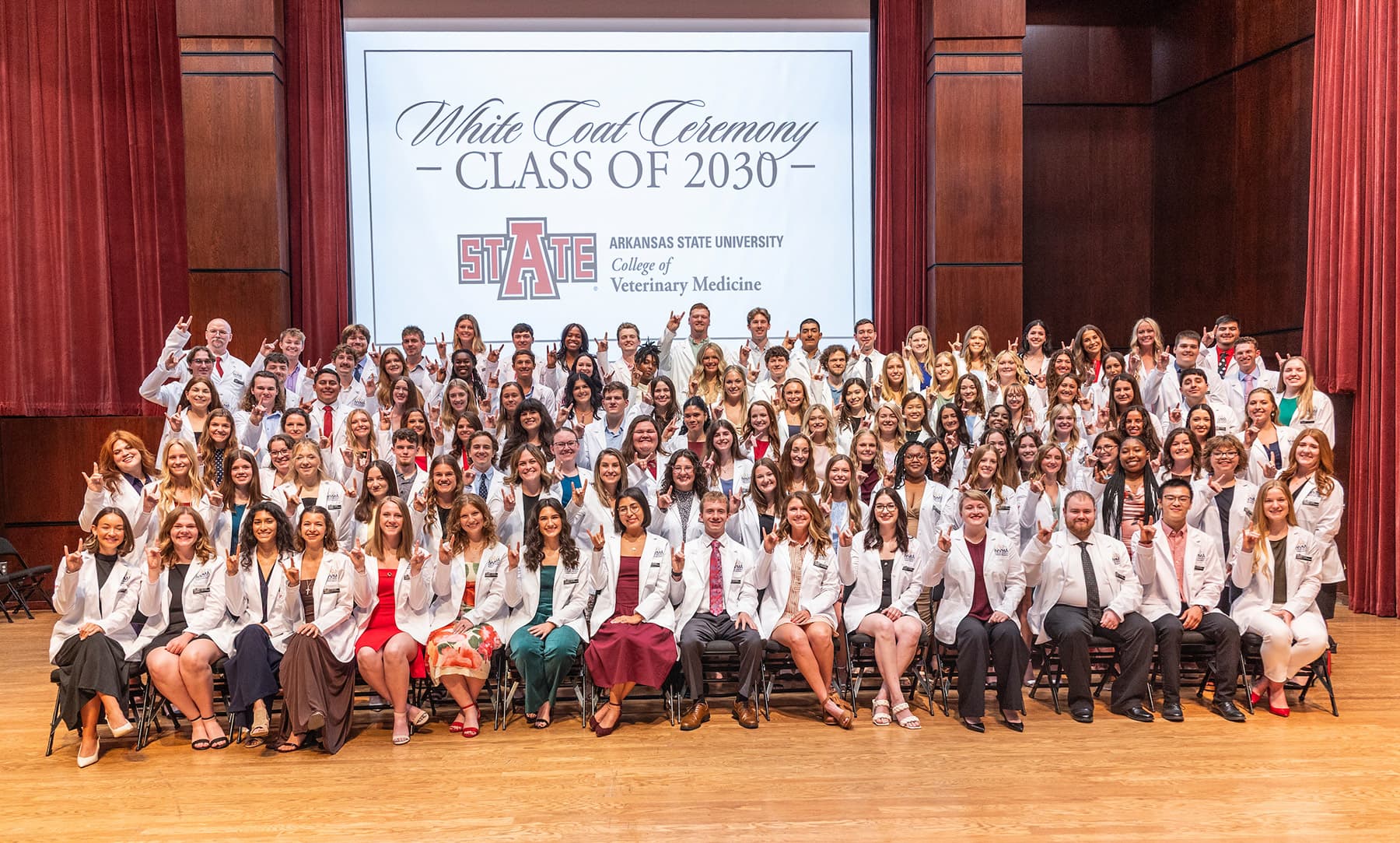Celebrates First Veterinary Medicine Class with White Coat Ceremony