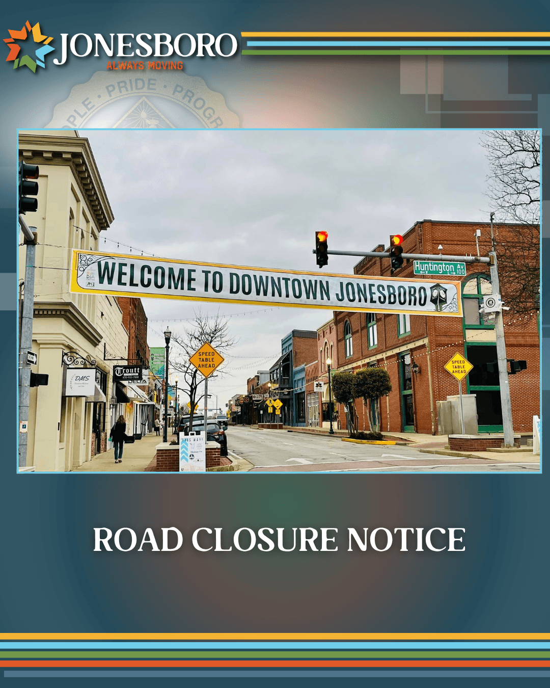 Fallen Debris Closes Portion of Main Street in Jonesboro