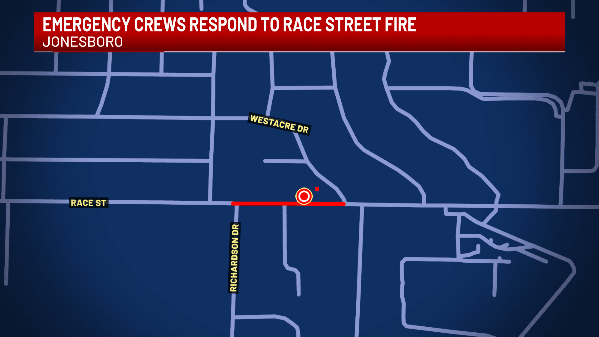 Jonesboro Firefighters Respond to Race Street Blaze