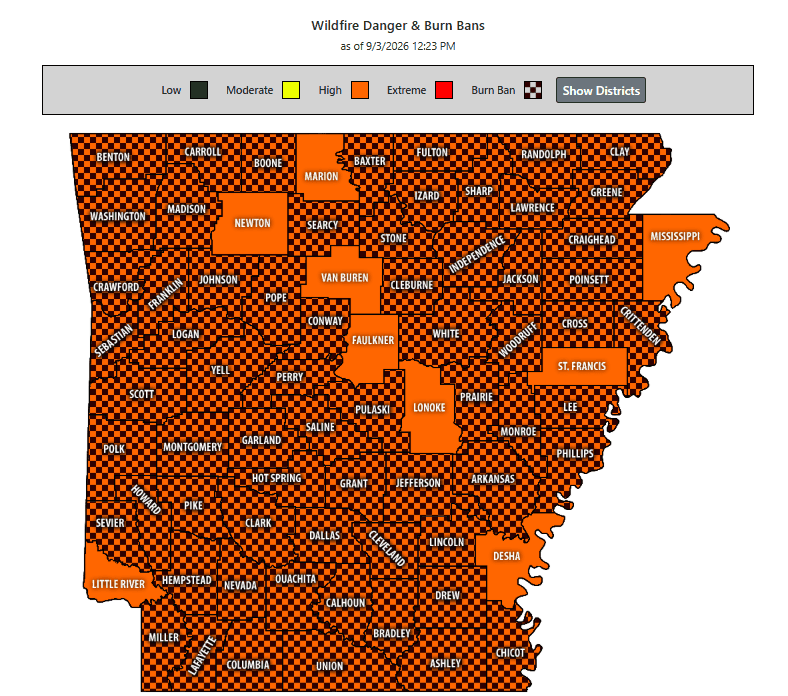Izard County Declares Disaster Amid Severe Drought Conditions