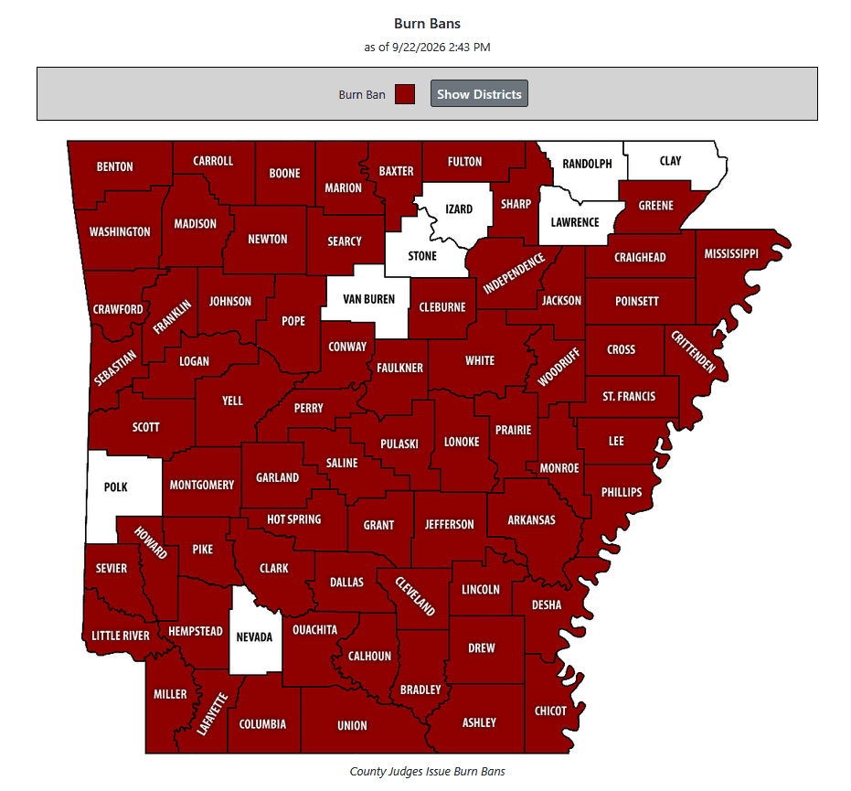 Rain Brings Relief, Leads to Burn Ban Lifts in Northeast Arkansas