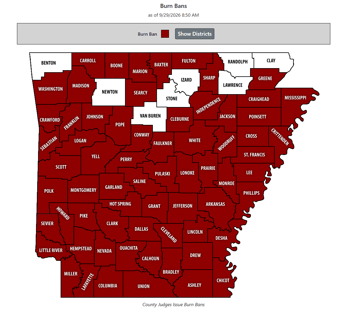 Burn Bans Reinstated Across Region Amid Heightened Wildfire Risk