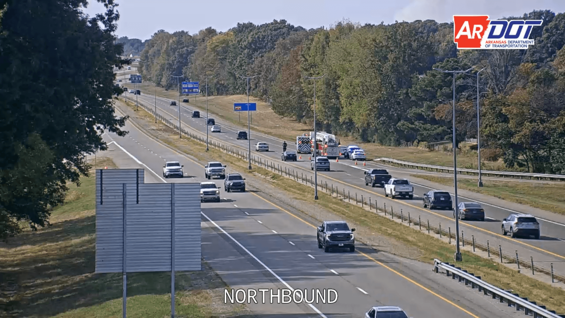 Crash with Injuries Temporarily Blocks Interstate 555 in Jonesboro