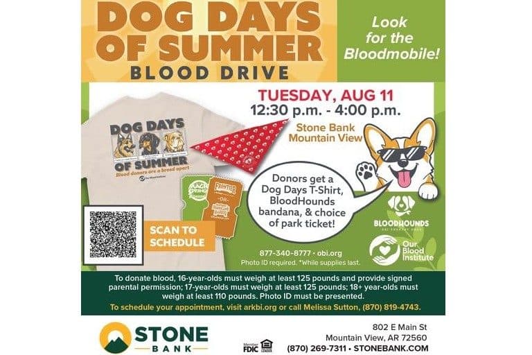 Stone Bank Hosting Tuesday Blood Drive with Summer Perks