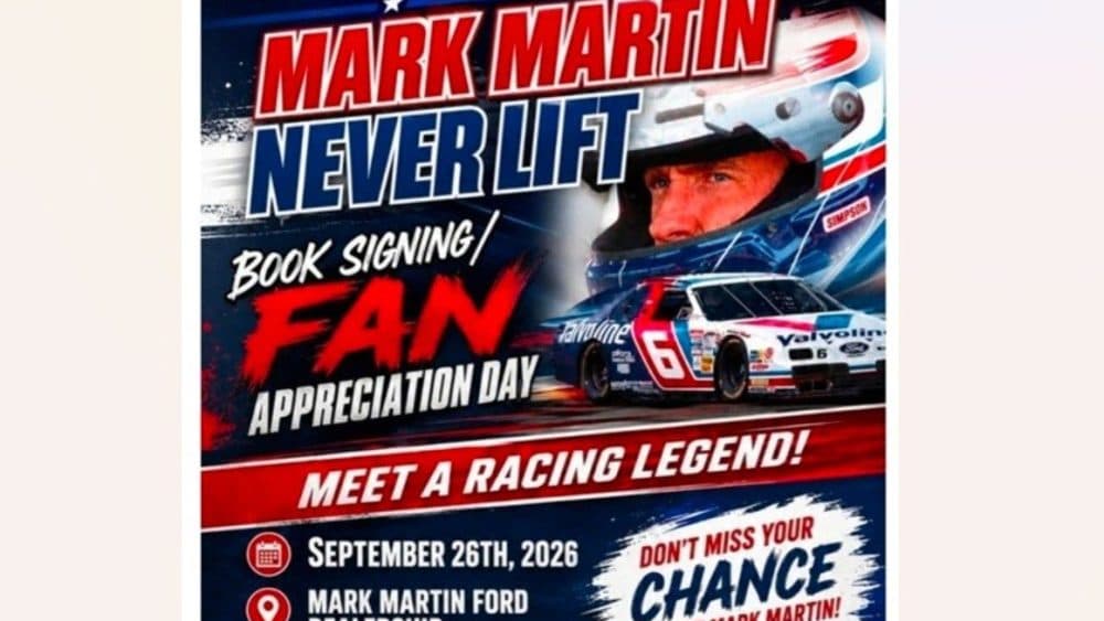NASCAR Hall of Famer Mark Martin Returns to Batesville for Fan Days and Book Signing