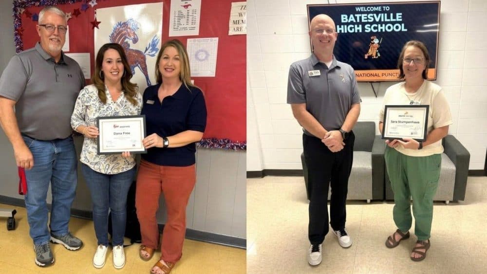 Batesville, Midland Educators Recognized with Citizens Bank Awards