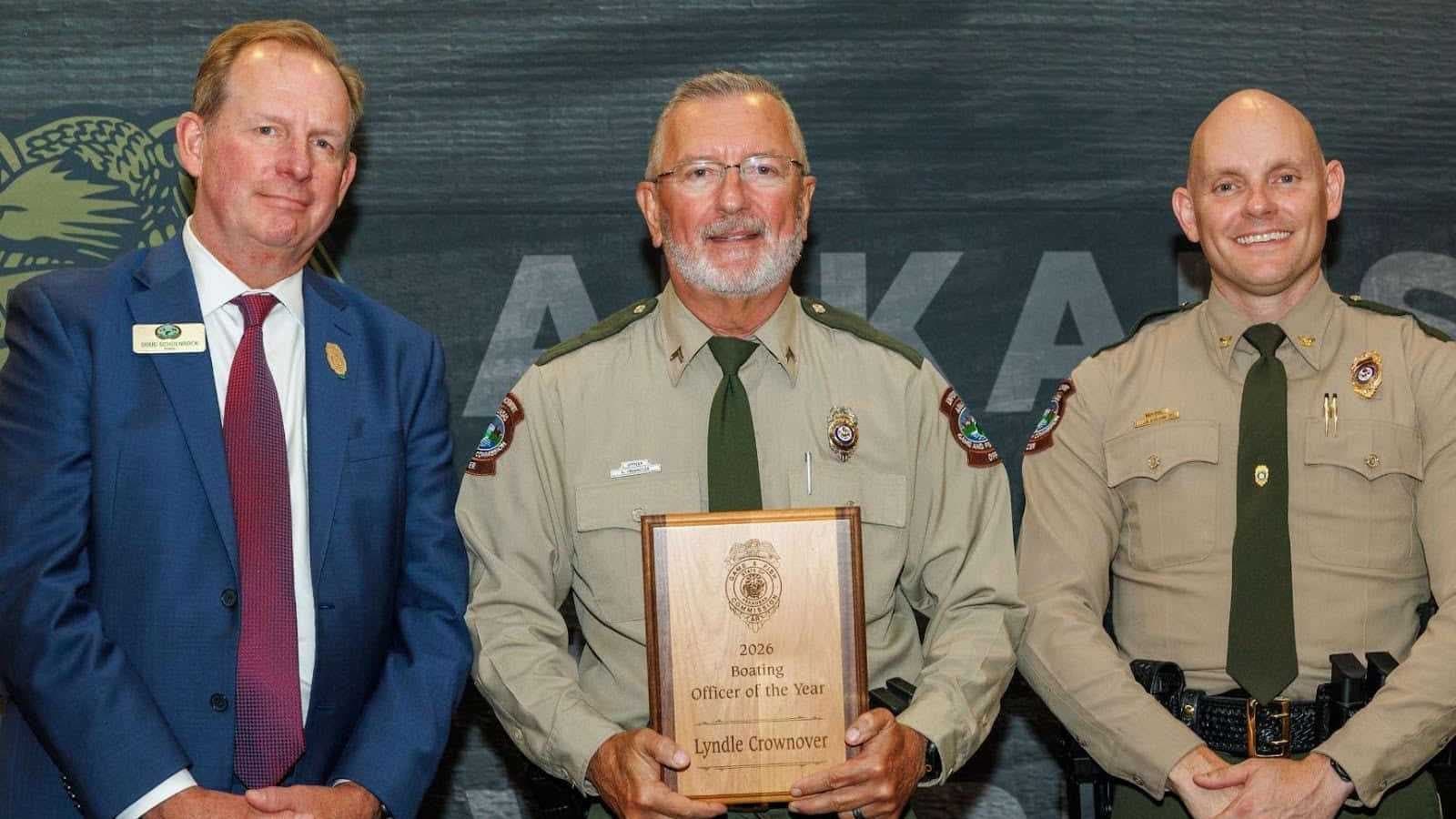 Mountain Home Game Warden Honored as Boating Enforcement Officer of the Year