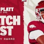Arkansas Tight End Jaden Platt Named to John Mackey Award Watch List