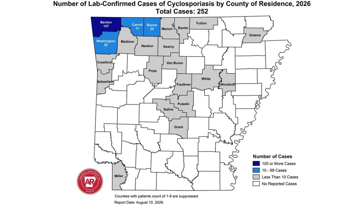 Fulton County Reports Cases of Cyclosporiasis Amid Statewide Increase