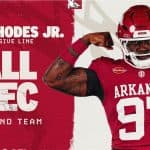 Arkansas’ Quincy Rhodes Jr. Earns Second-Team Preseason All-SEC Honors