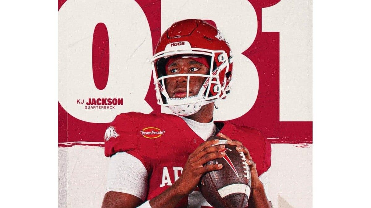 KJ Jackson Named Starting Quarterback for Razorbacks