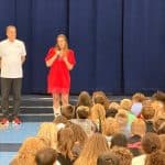 Governor Sanders and Coach Calipari Visit Hackler Elementary to Celebrate Fitness Challenge Win