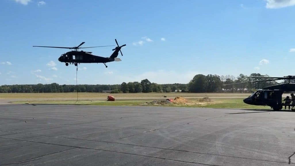 Arkansas National Guard Mobilizes Black Hawks, Bulldozers to Combat Camden Wildfire