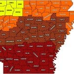 25 Arkansas Counties Declared at Extreme Wildfire Risk
