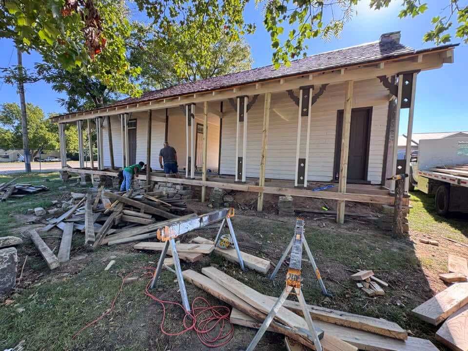 Casey House Back Porch Project Nears Completion, Eight Boards Still Needed