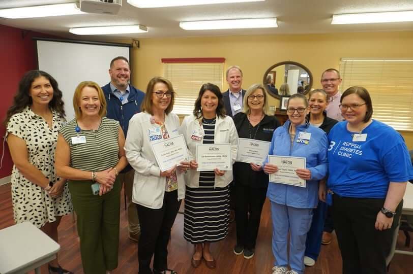 Reppell Diabetes Clinic Staff Recognized with Heroes with Halos Awards