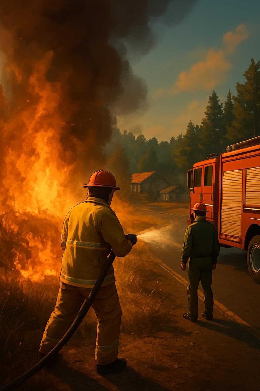 Grass Fire Near Smithville Threatens Homes Along Highway 117