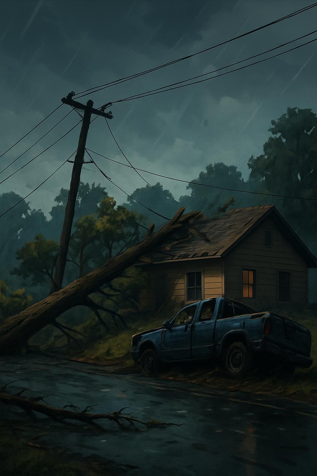 Severe Storms Sweep Through North Arkansas, Causing Power Outages and Damage