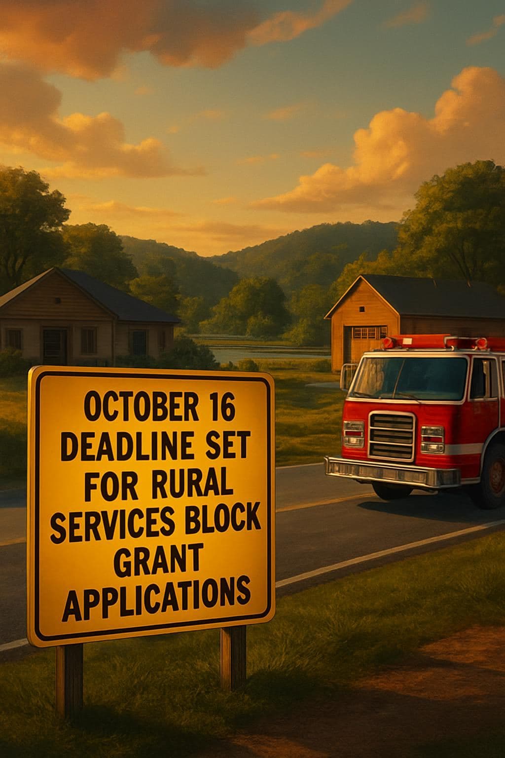 October 16 Deadline Set for Rural Services Block Grant Applications